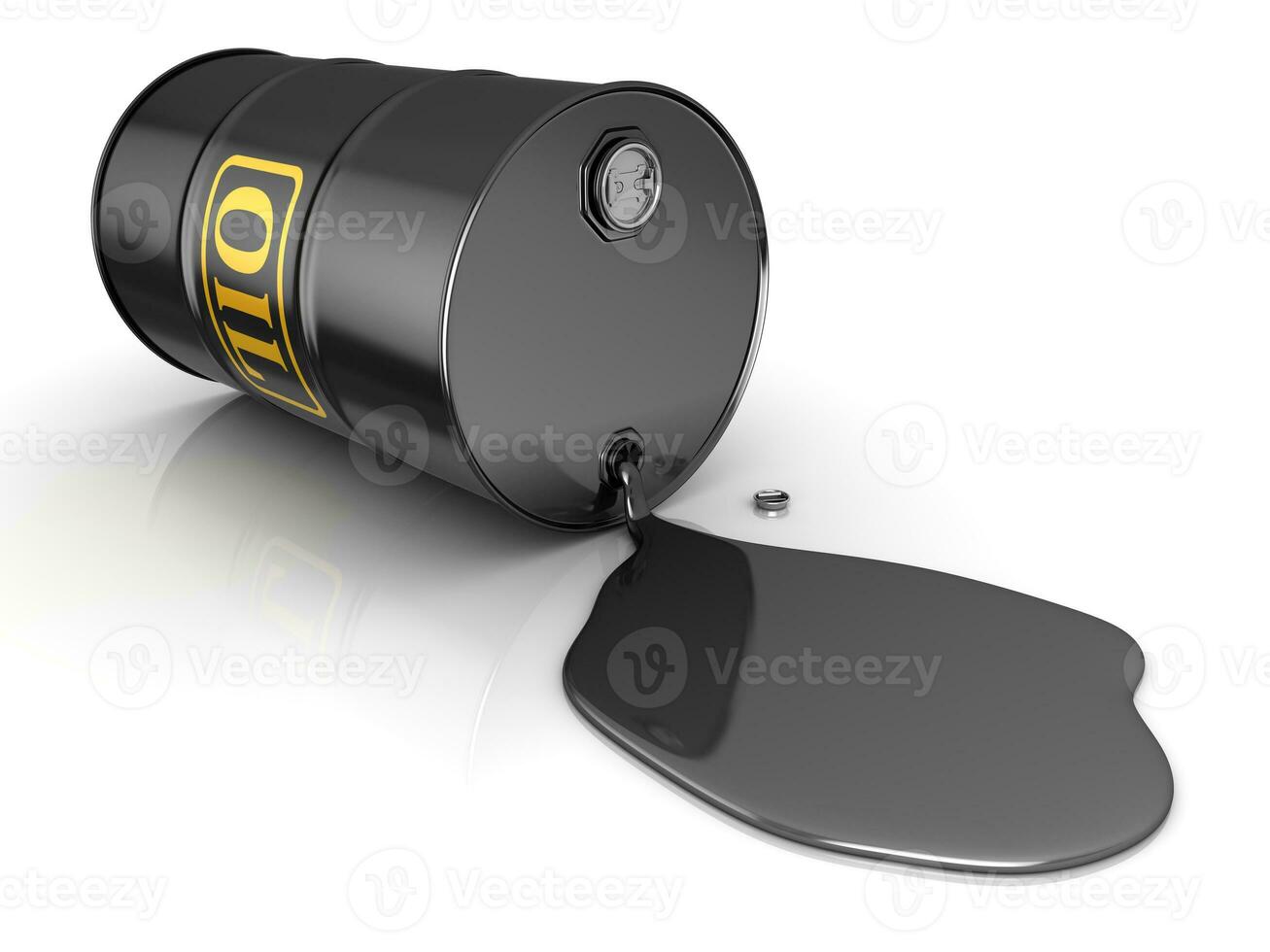 Oil Is Spilling From The Barrel photo