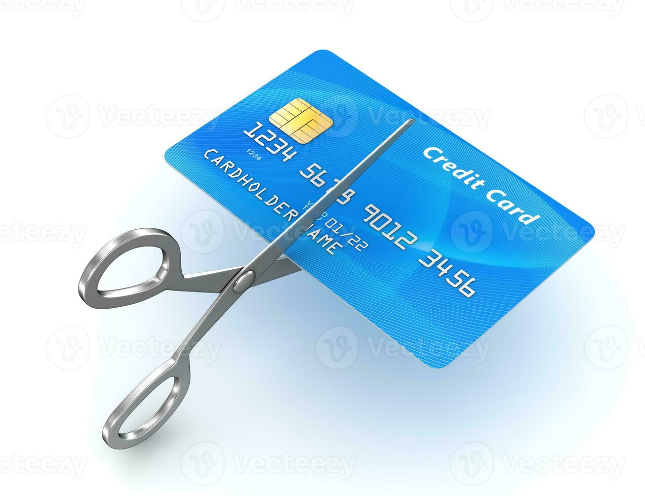 Scissors and Credit Card photo