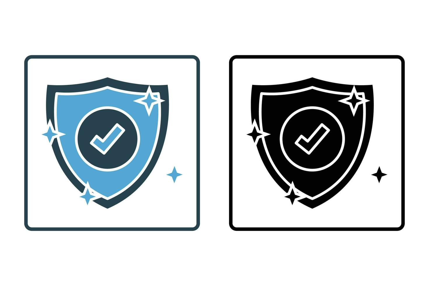 Hygienic shields icon. icon related to hygiene, protect against viruses, germs and bacteria. Solid icon style design. Simple vector design editable