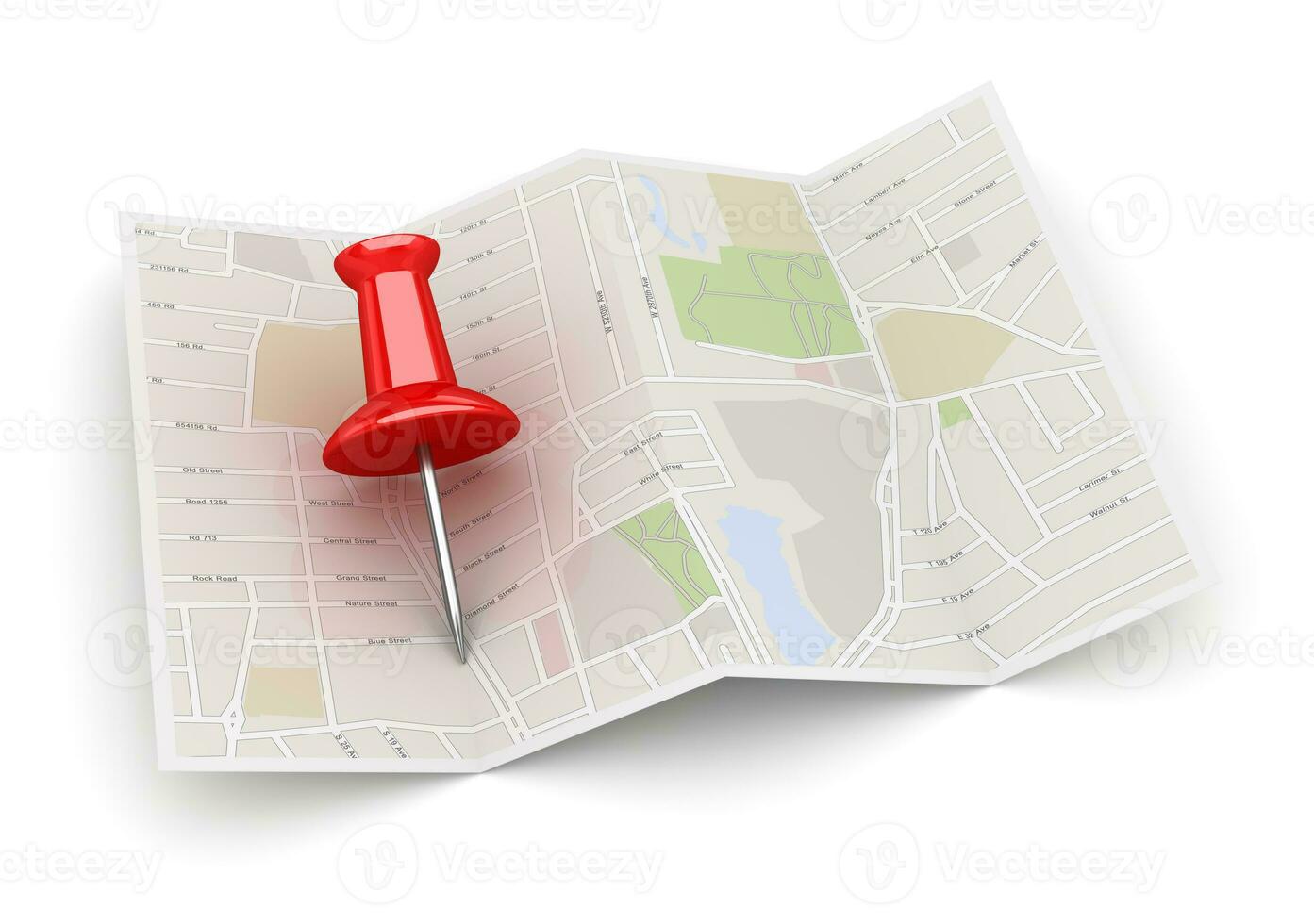 Map and Pin 24644522 Stock Photo at Vecteezy