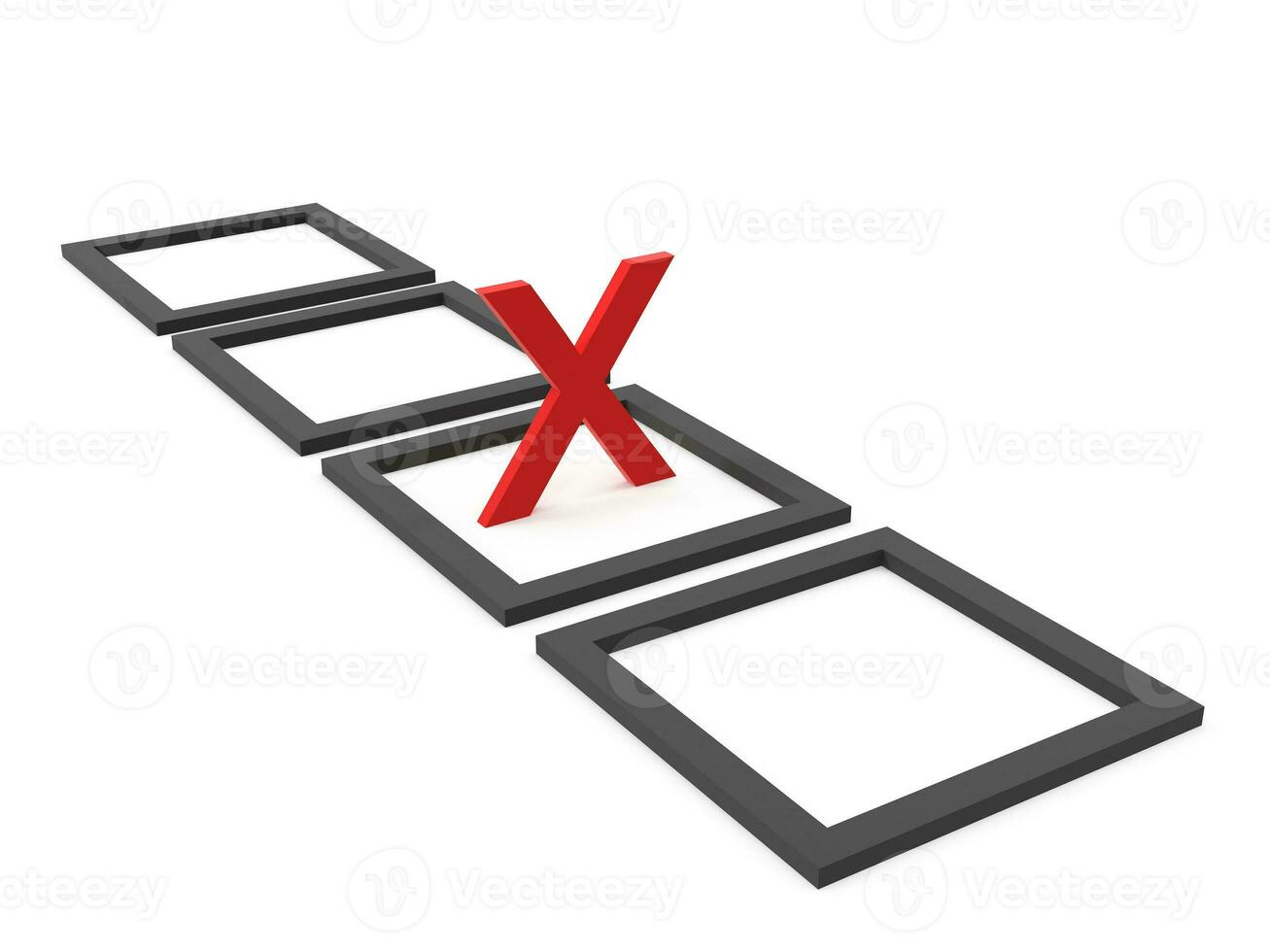 Cross Mark Symbol and List photo