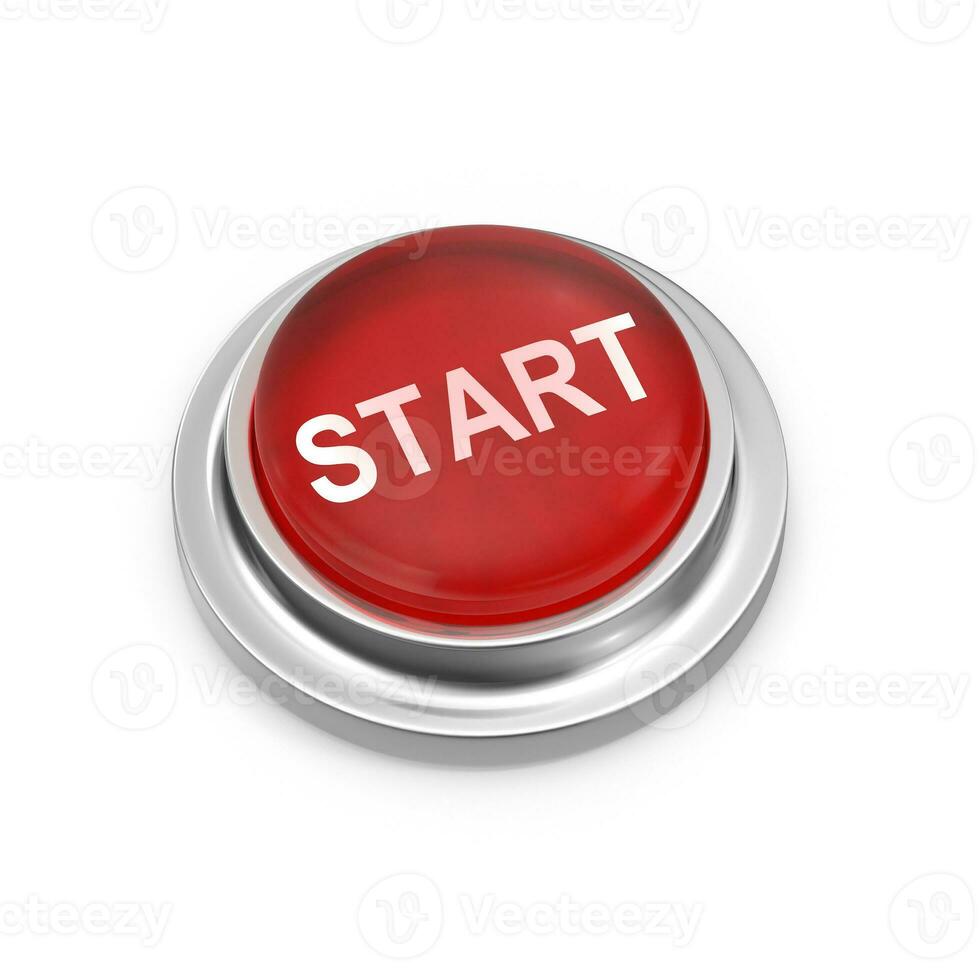 Red Start Button photo