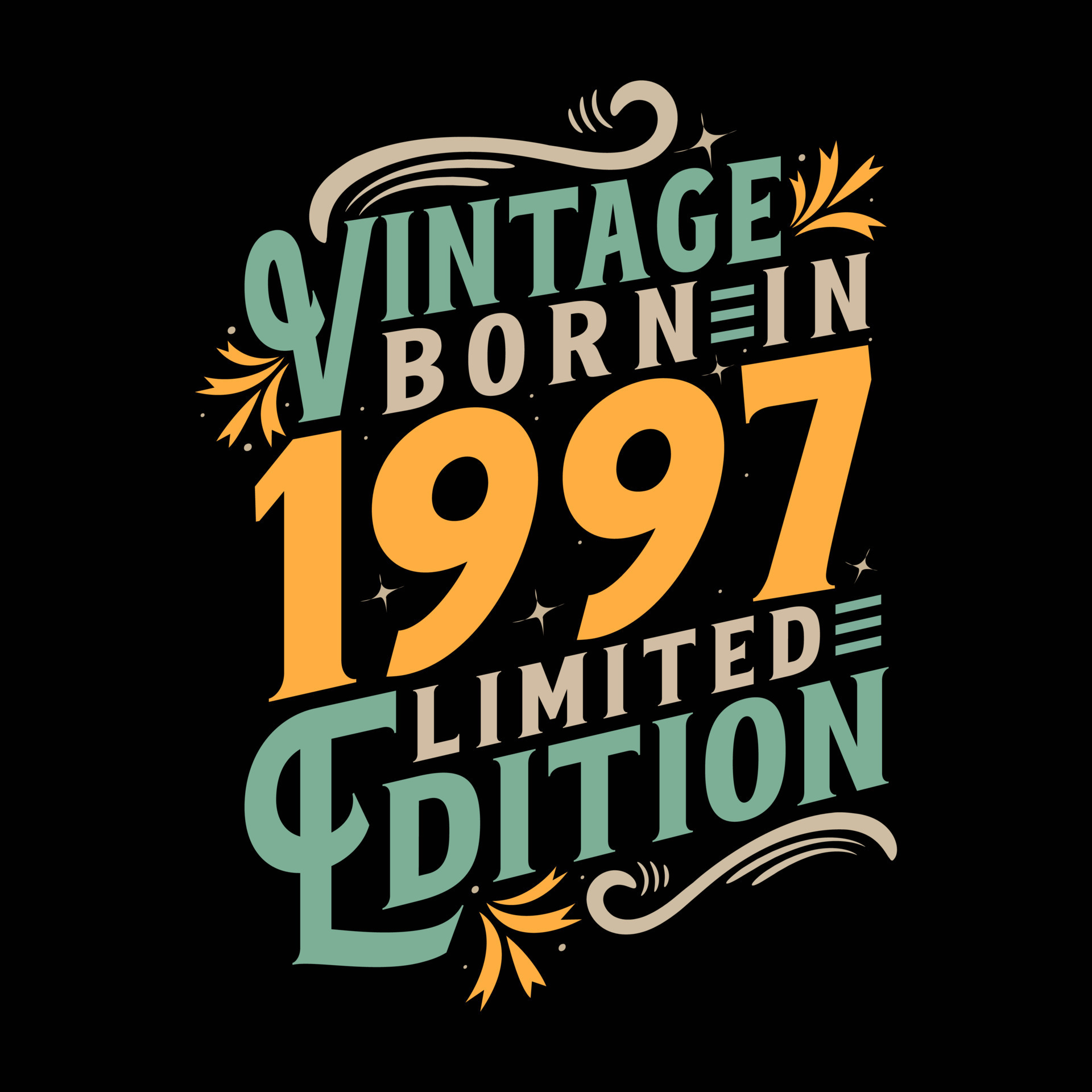 Vintage Born in 1997, Born in Vintage 1997 Birthday Celebration