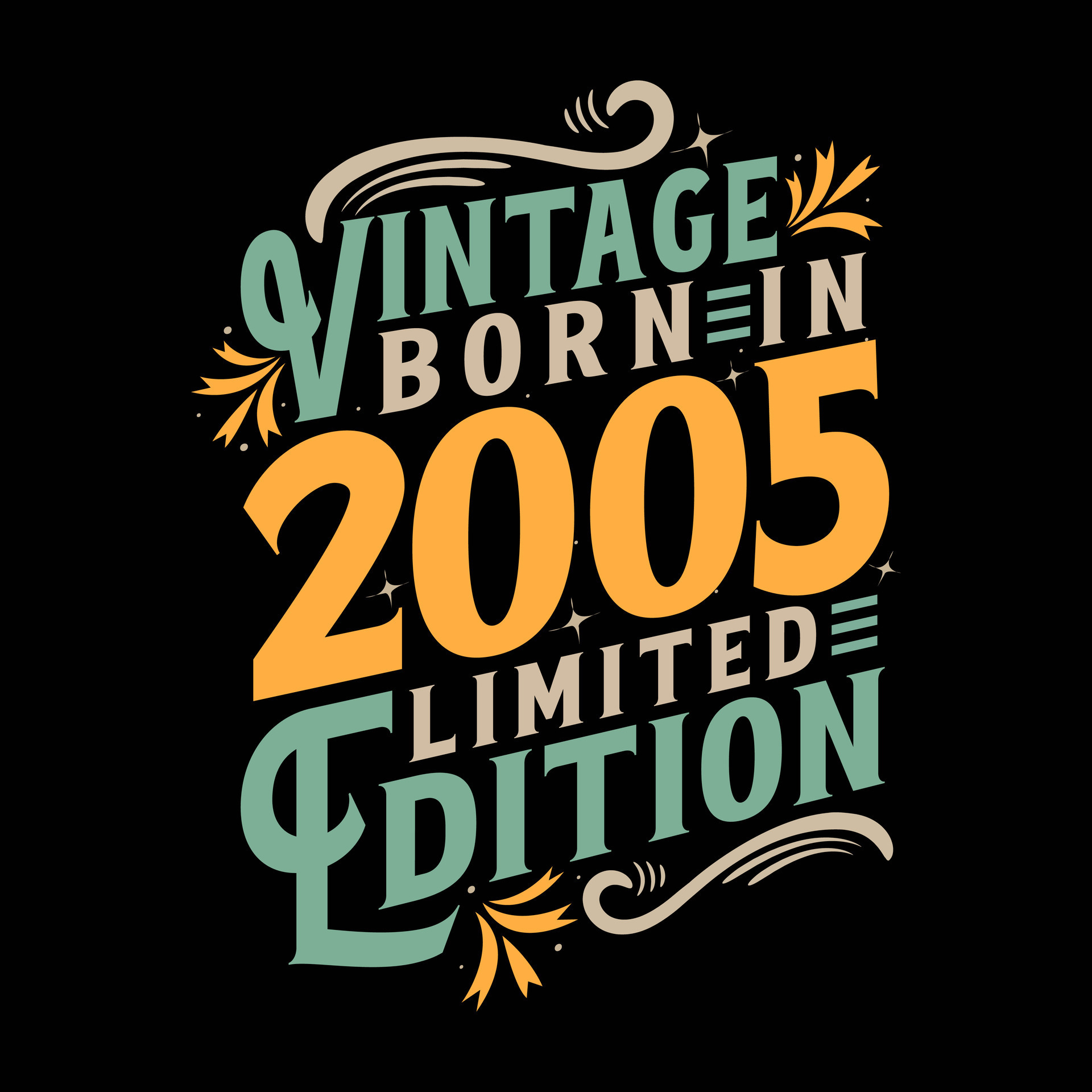 Vintage Born in 2005, Born in Vintage 2005 Birthday Celebration