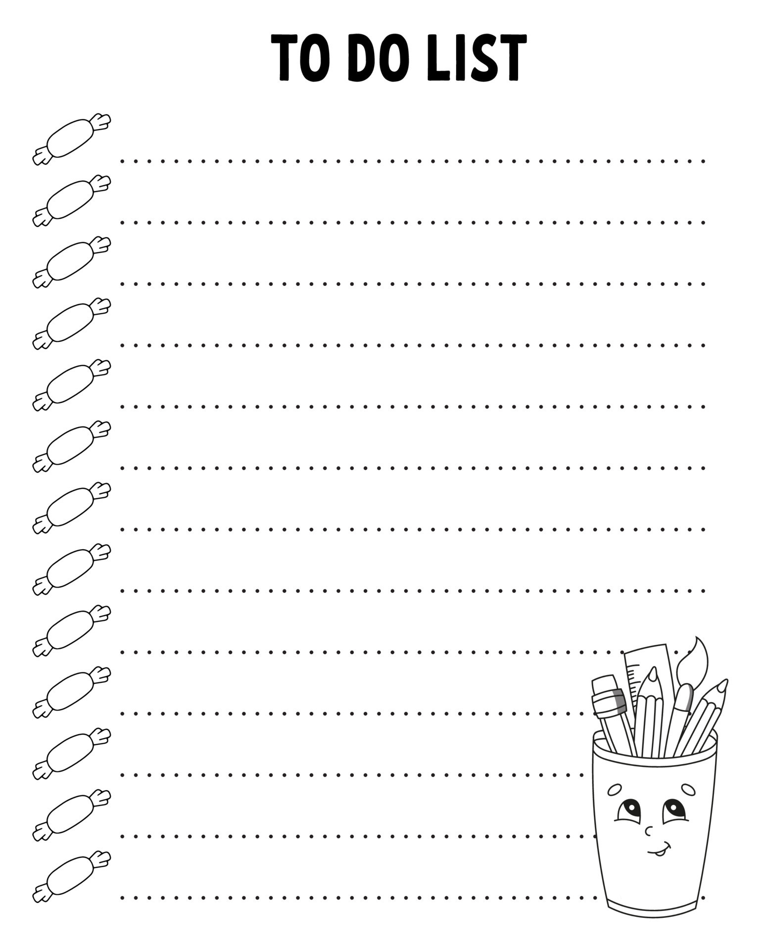 To Do List Printable Checklist