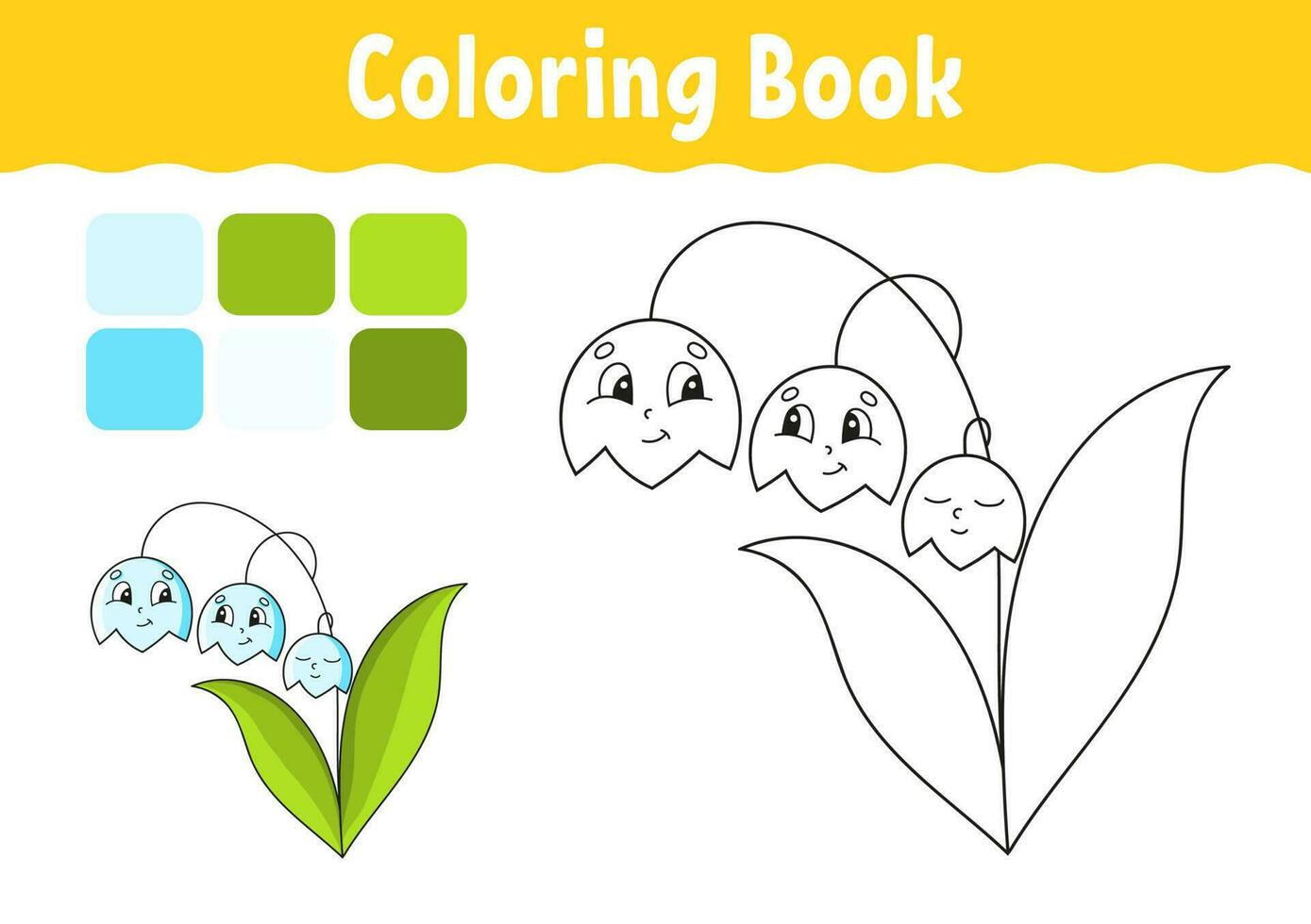 libro para colorear para niños. carácter alegre. lindo estilo de dibujos animados. página de fantasía para niños. silueta de contorno negro. aislado sobre fondo blanco. ilustración vectorial vector