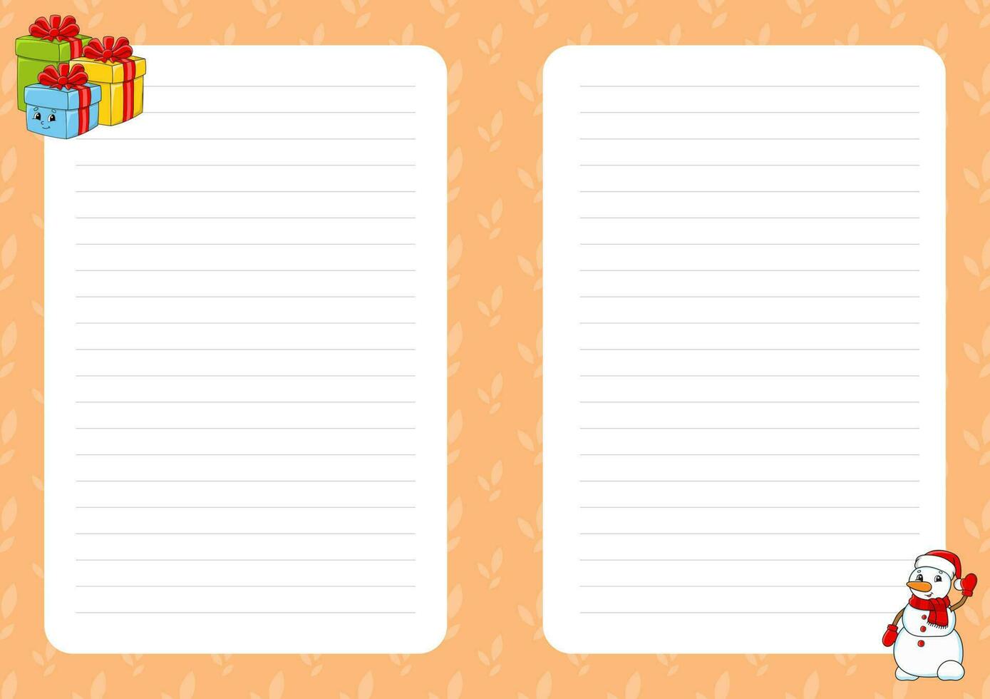 Colored sheet template for notes Paper page for journal notebook