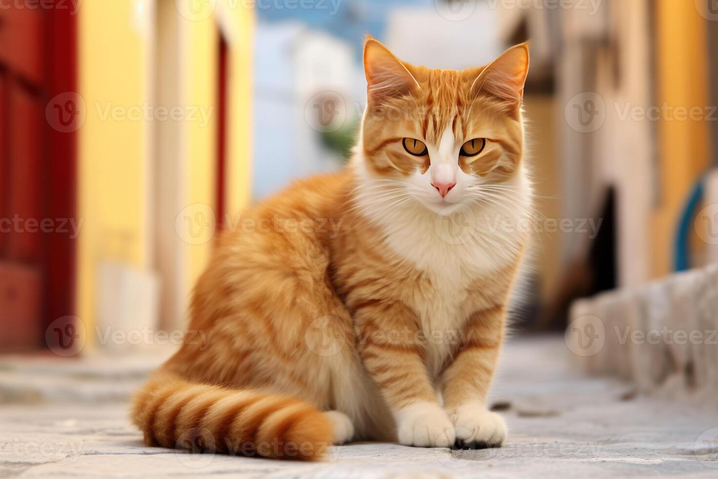 stray cat in danger background animal background photo