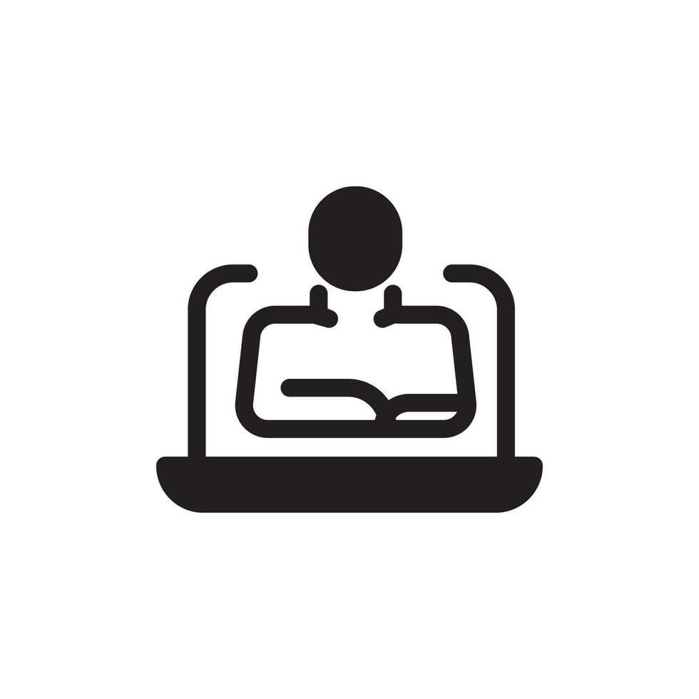 user support icon. line, outline, solid style icon, vector illustration