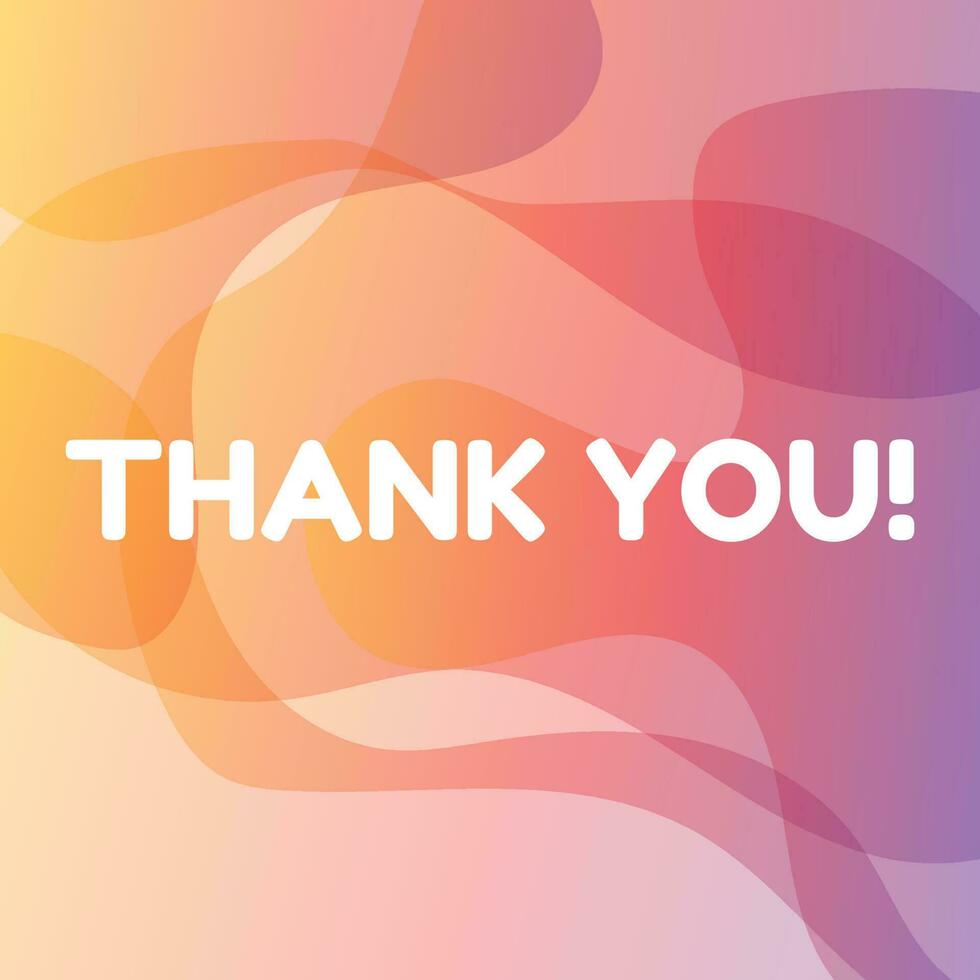 thank you card design with abstract background. vector illustration