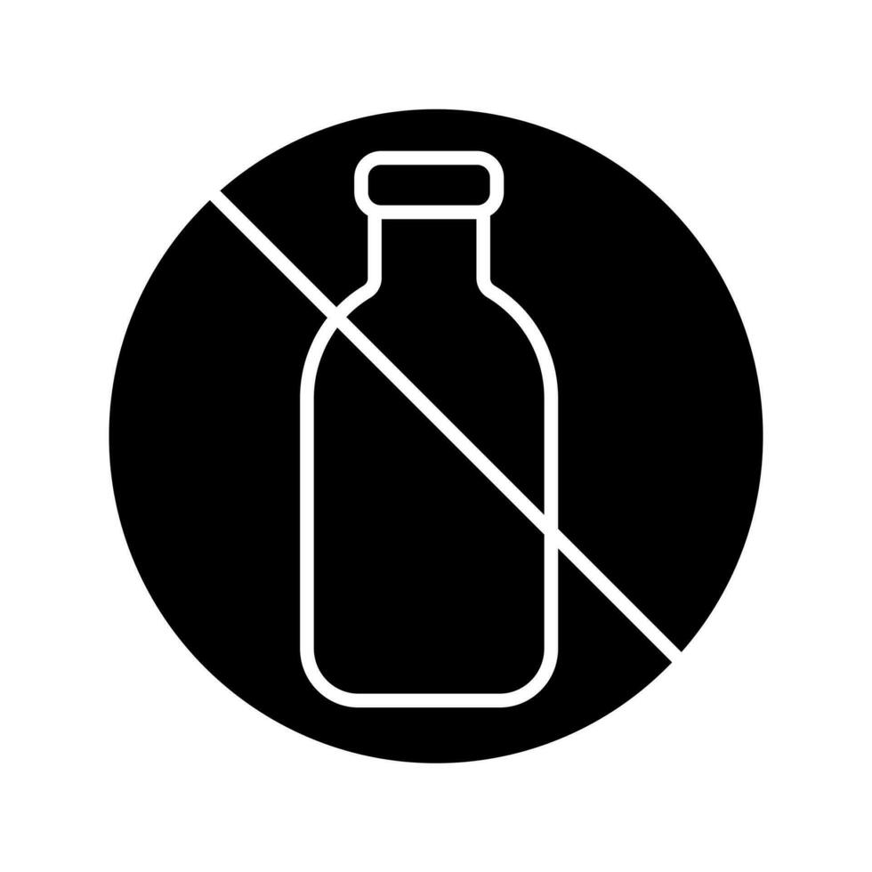 no bottle icon vector