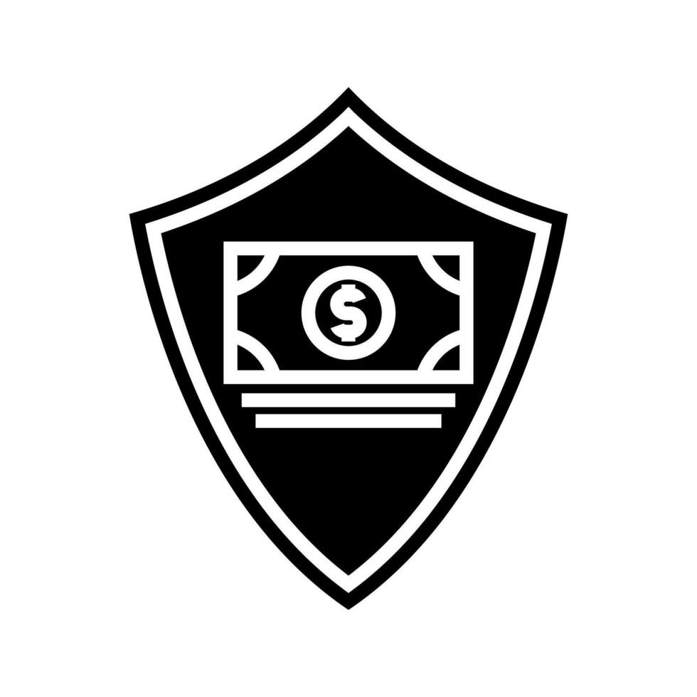 financial protection and insurance icon vector