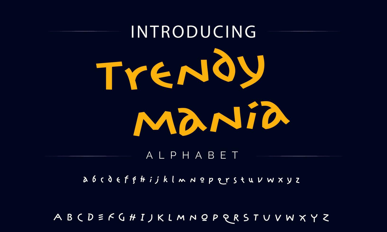 Colorful stylized font and alphabet vector