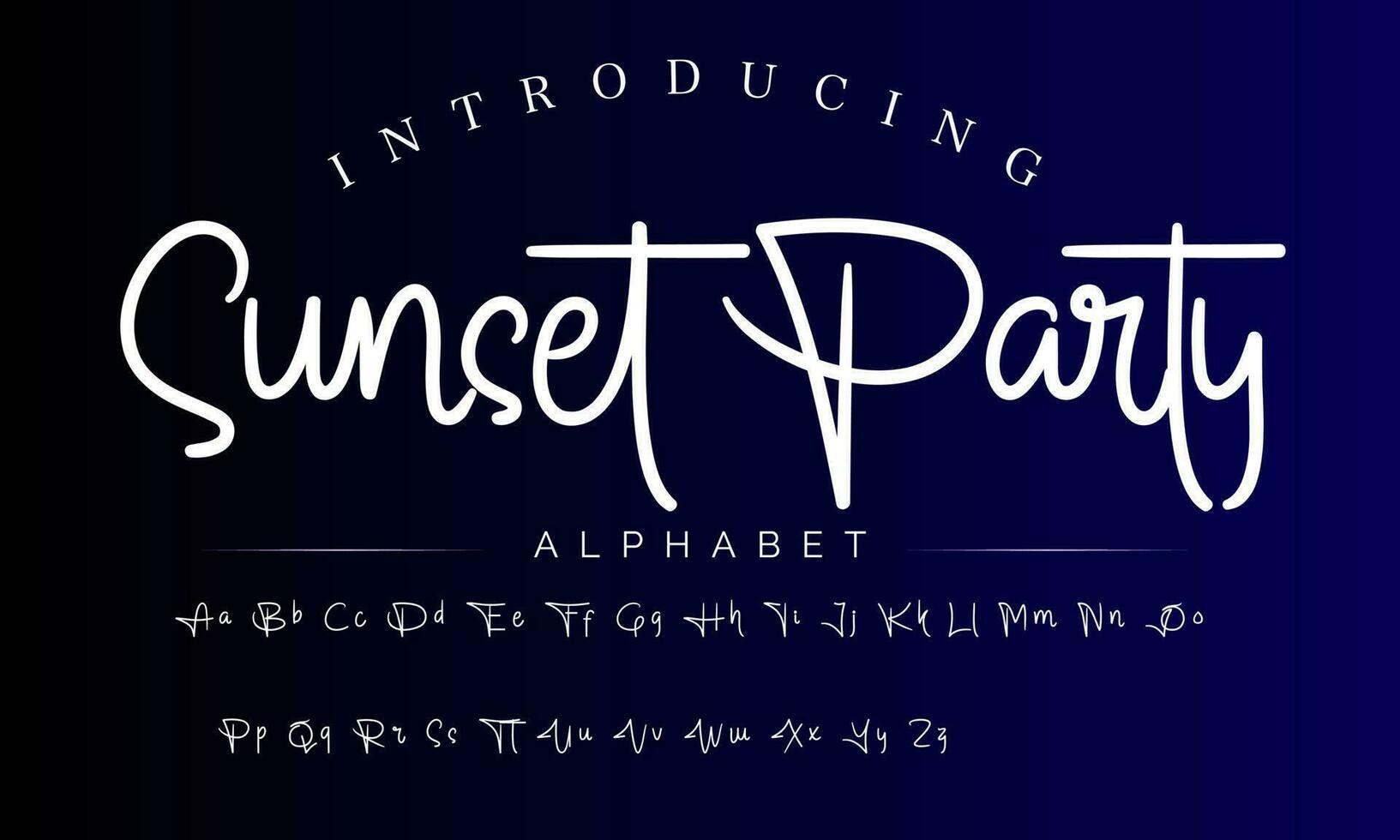Signature Font Calligraphy Logotype Script Brush Font Type Font lettering handwritten vector