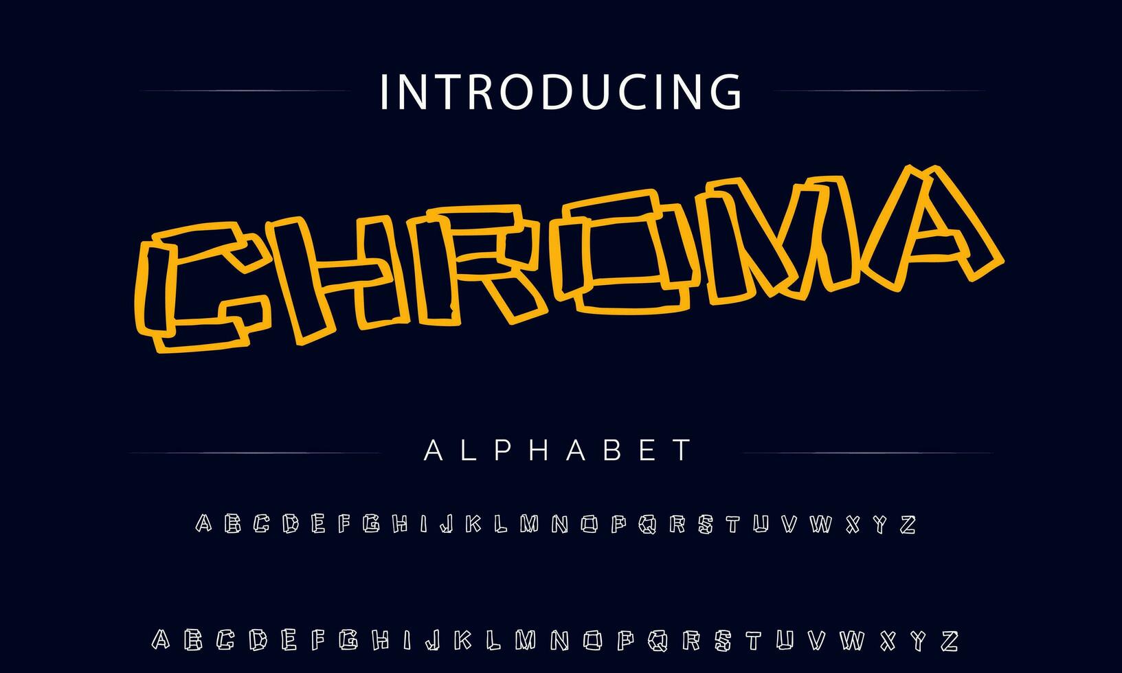 Colorful stylized font and alphabet vector