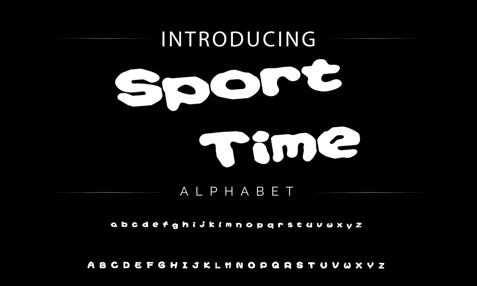 Vector Illustration Playful Handmade Typography. Font For Kids And Games