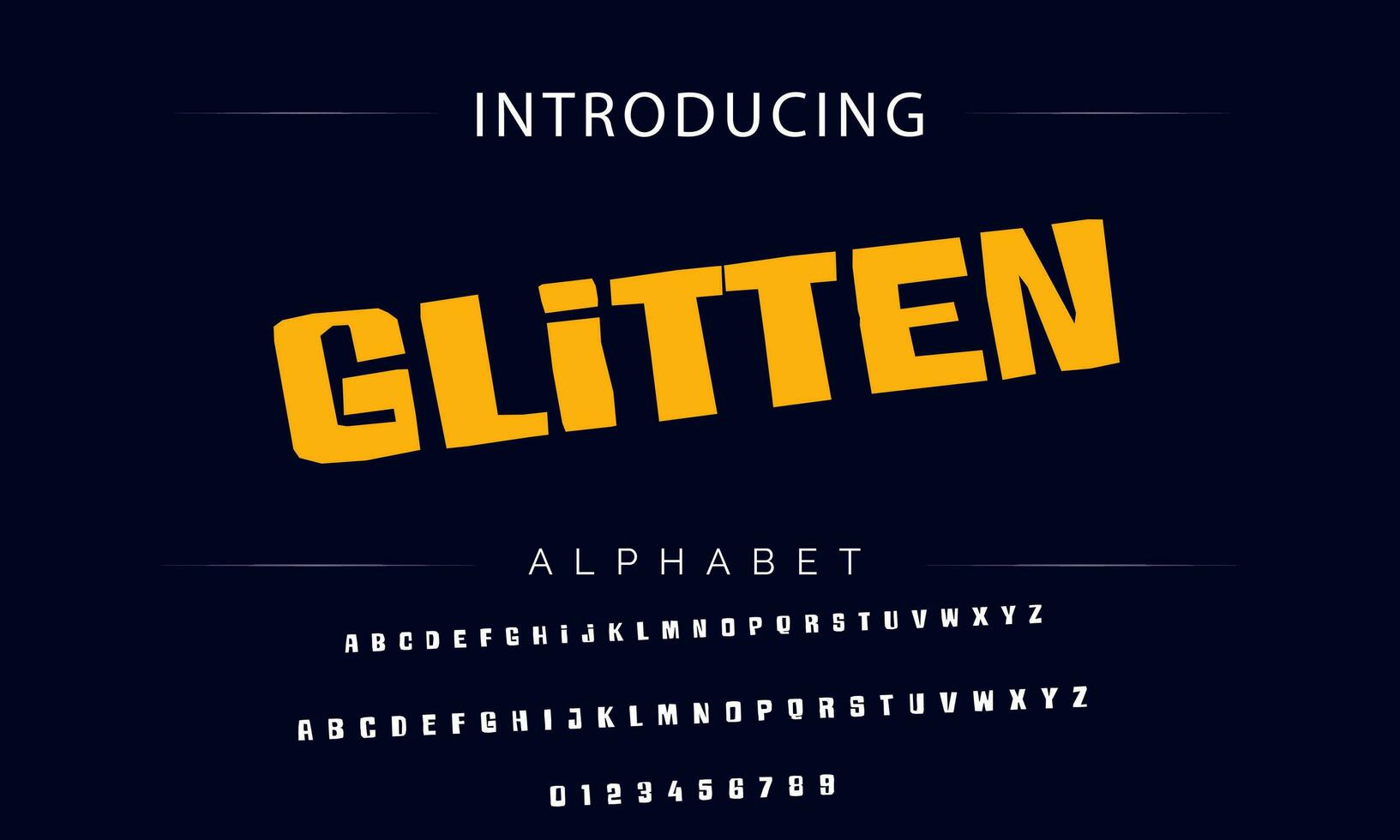 Colorful stylized font and alphabet vector