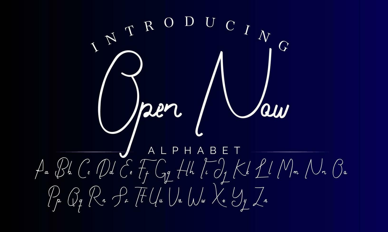 Signature Font Calligraphy Logotype Script Brush Font Type Font lettering handwritten vector