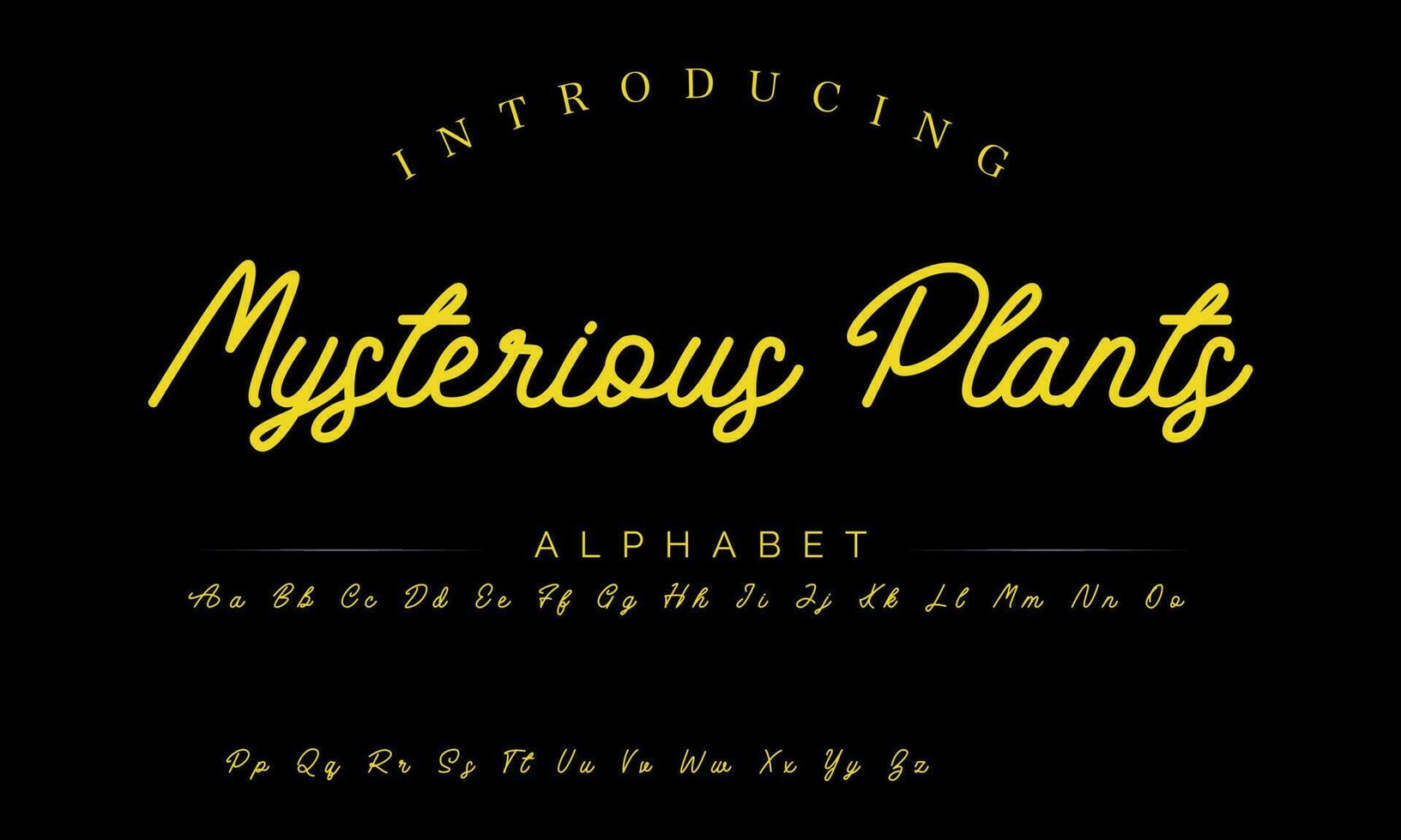 Lettering signature font isolated on grey background. brus style alphabet. Vector logo letters.