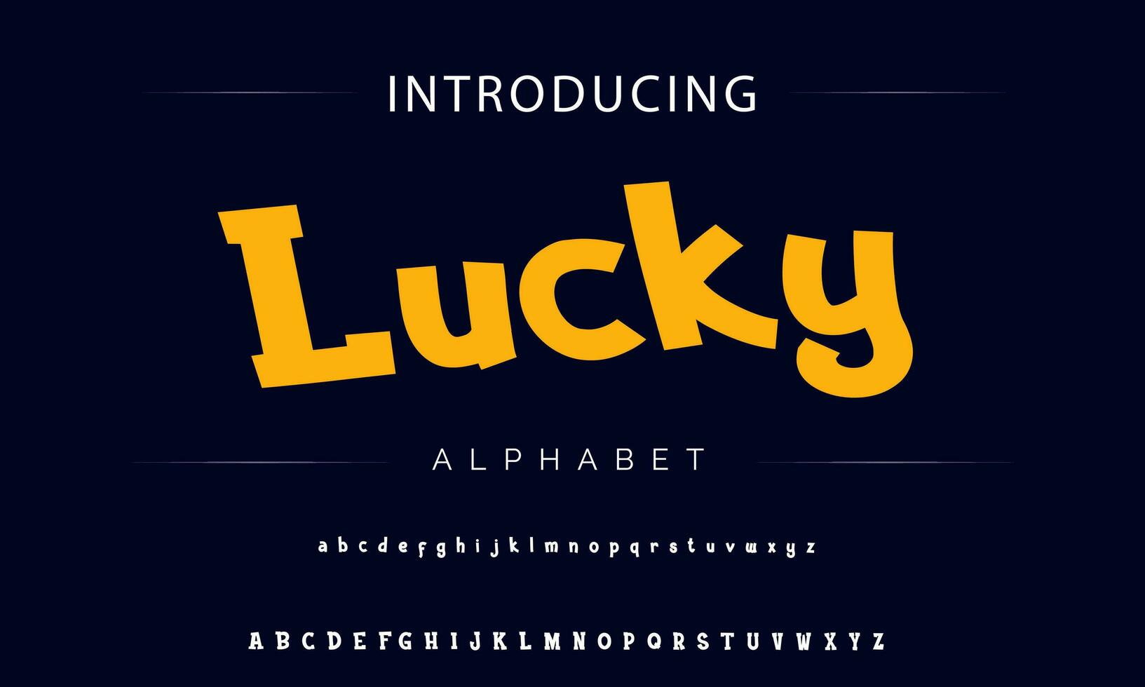 Colorful stylized font and alphabet vector