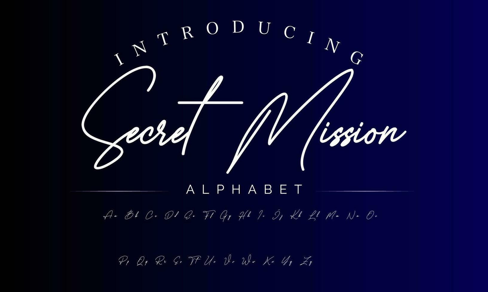 Signature Font Calligraphy Logotype Script Brush Font Type Font lettering handwritten vector