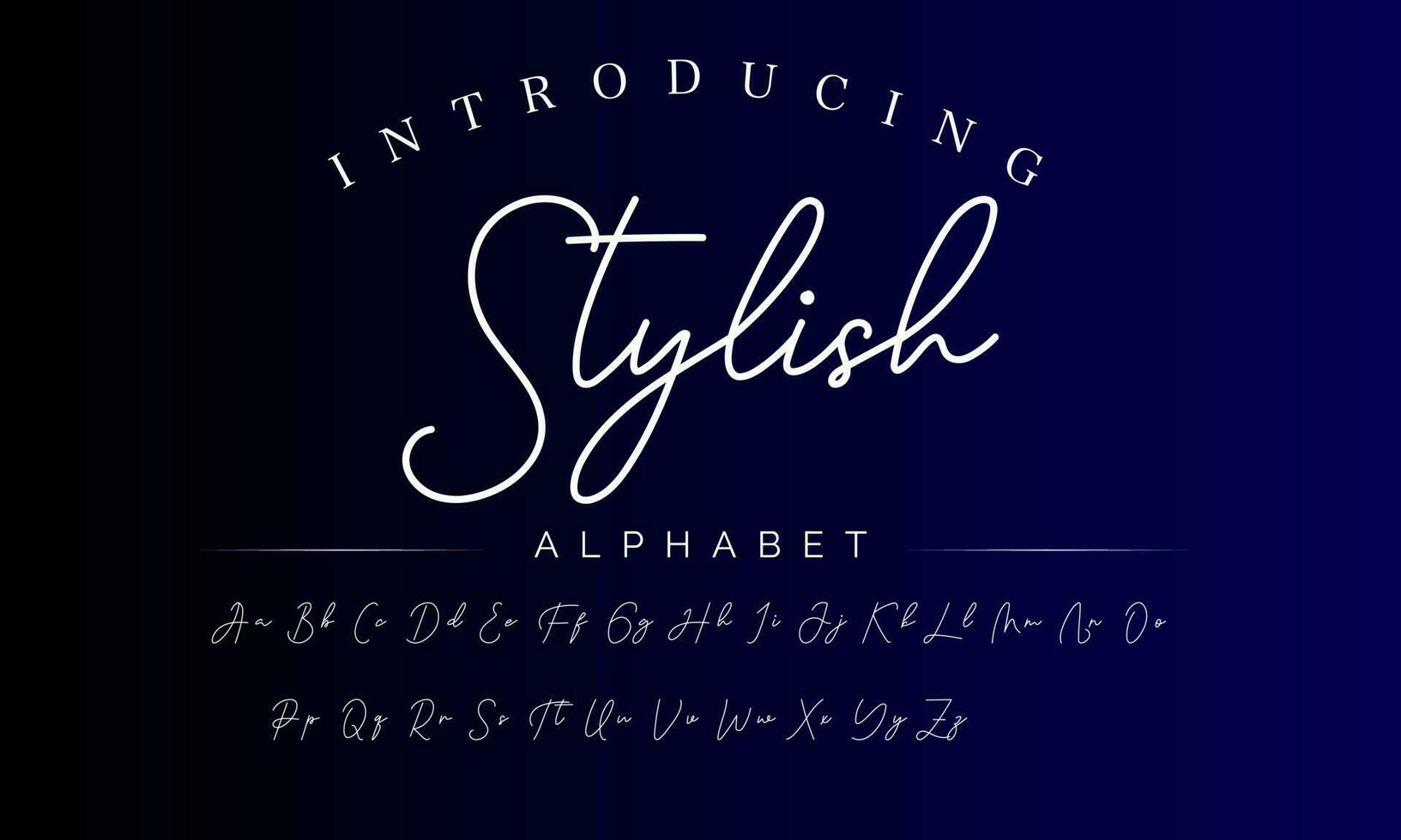 Signature Font Calligraphy Logotype Script Brush Font Type Font lettering handwritten vector