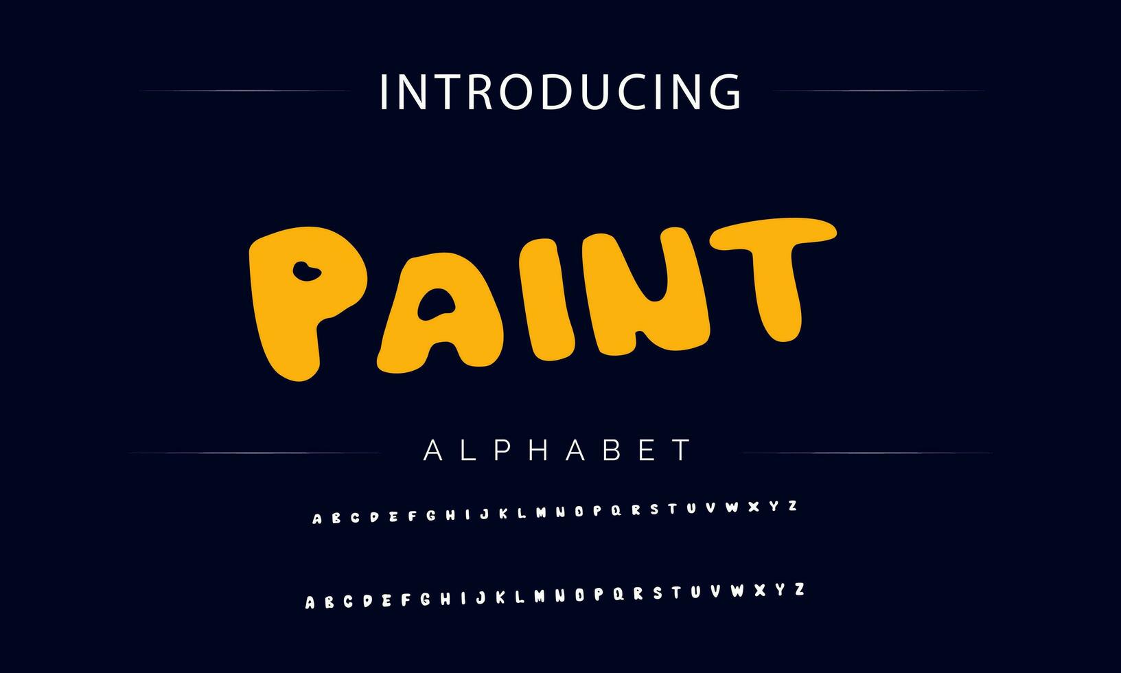 Colorful stylized font and alphabet vector