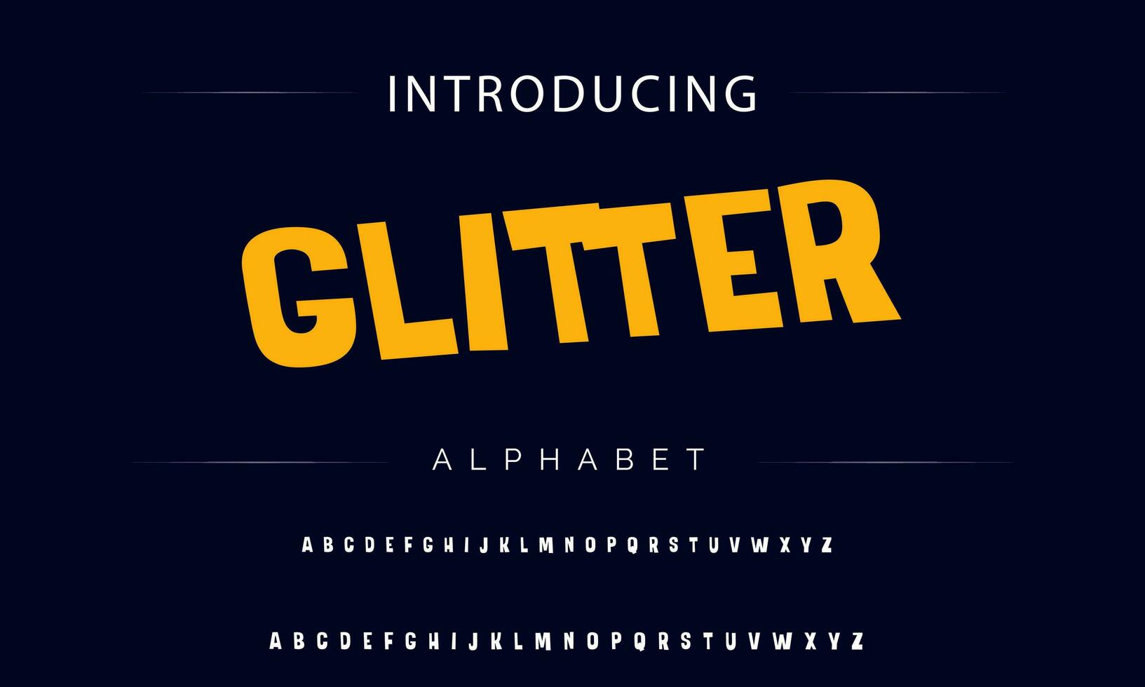 Colorful stylized font and alphabet vector