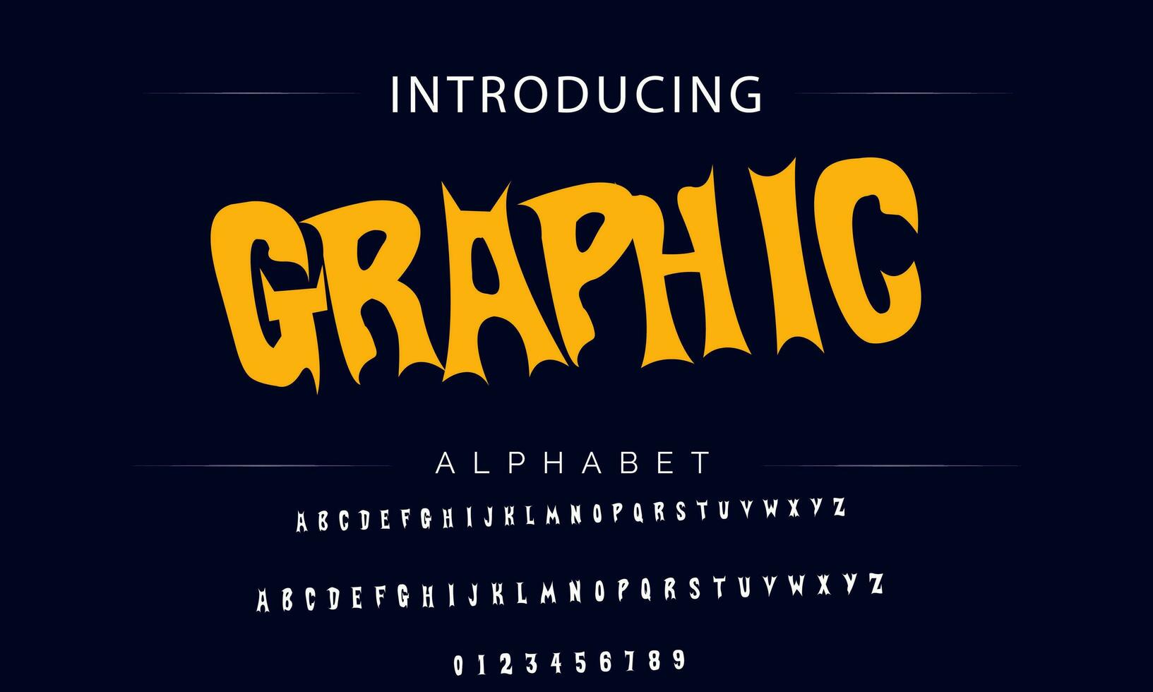 Colorful stylized font and alphabet vector