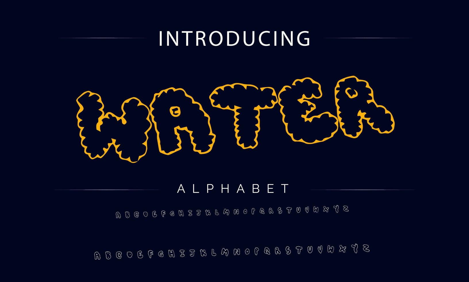 Colorful stylized font and alphabet vector