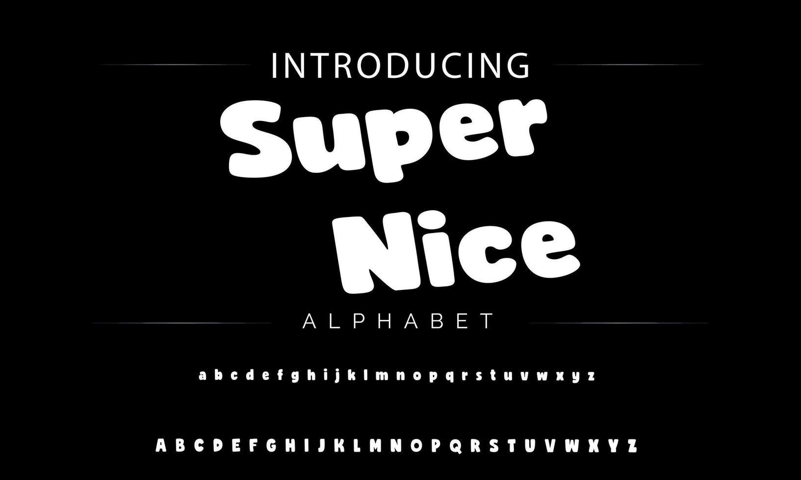 Colorful stylized font and alphabet vector