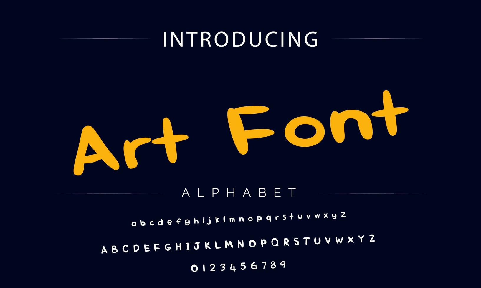 Colorful stylized font and alphabet vector