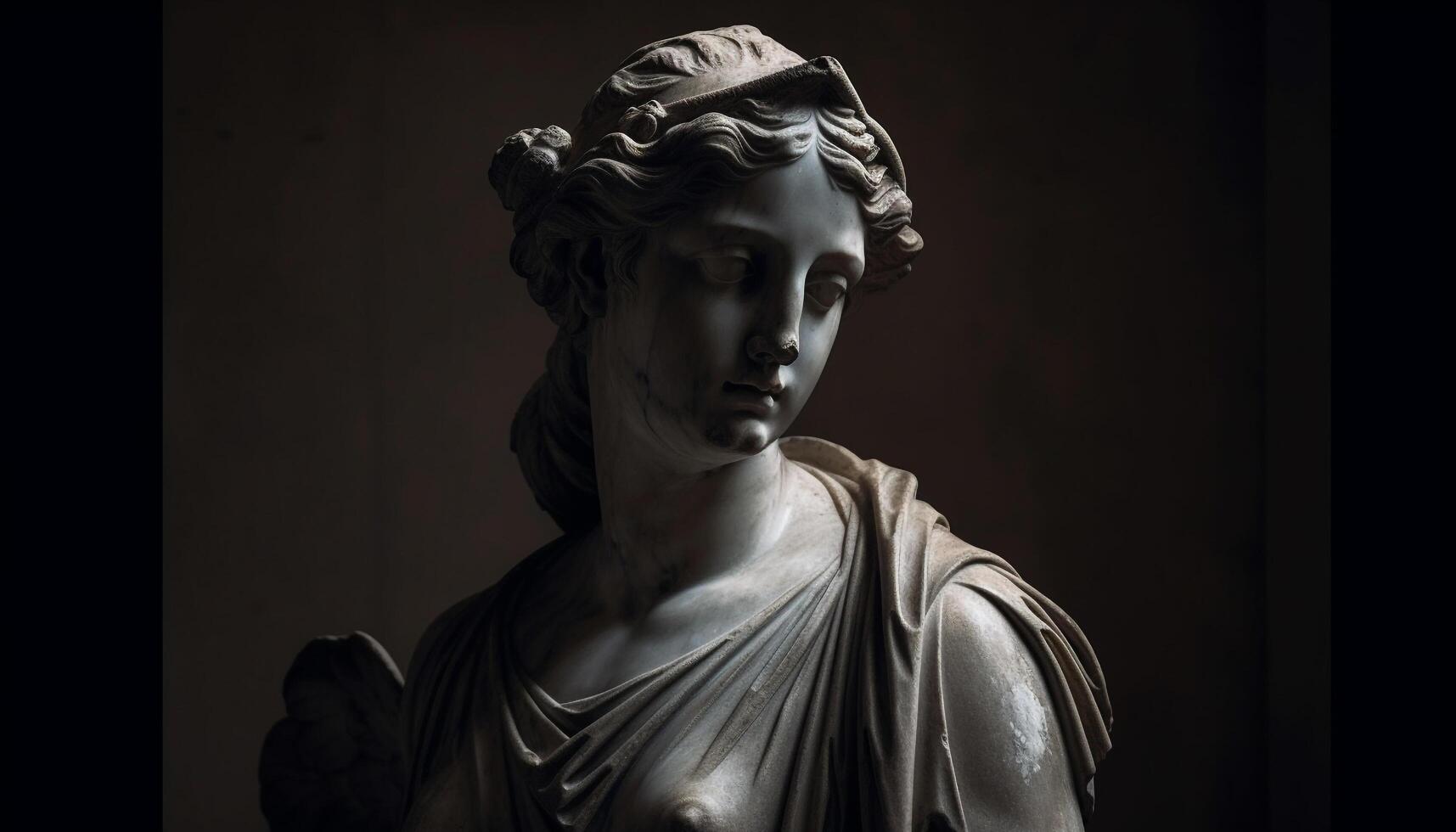 Majestic cross sculpture symbolizes Christian royalty indoors generated by AI photo
