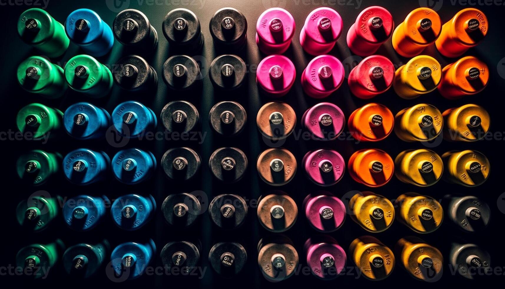 A collection of shiny wine bottles in a row generated by AI photo