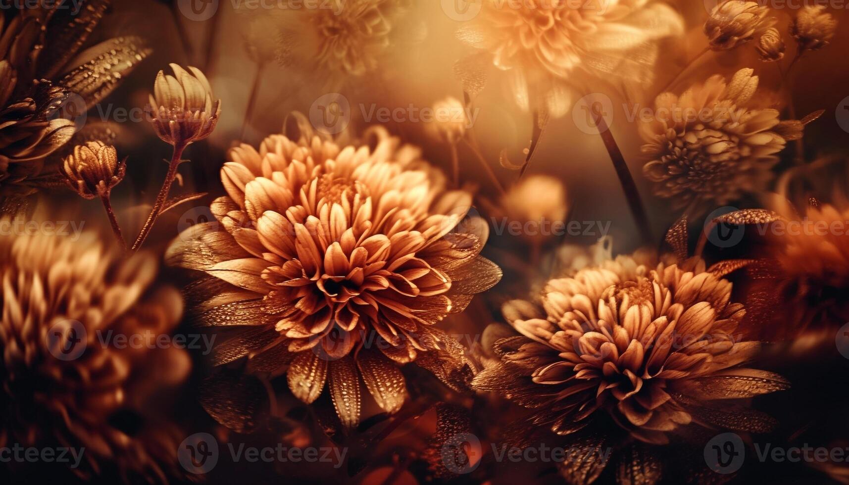 Fresh yellow chrysanthemum head brings beauty outdoors generated by AI photo