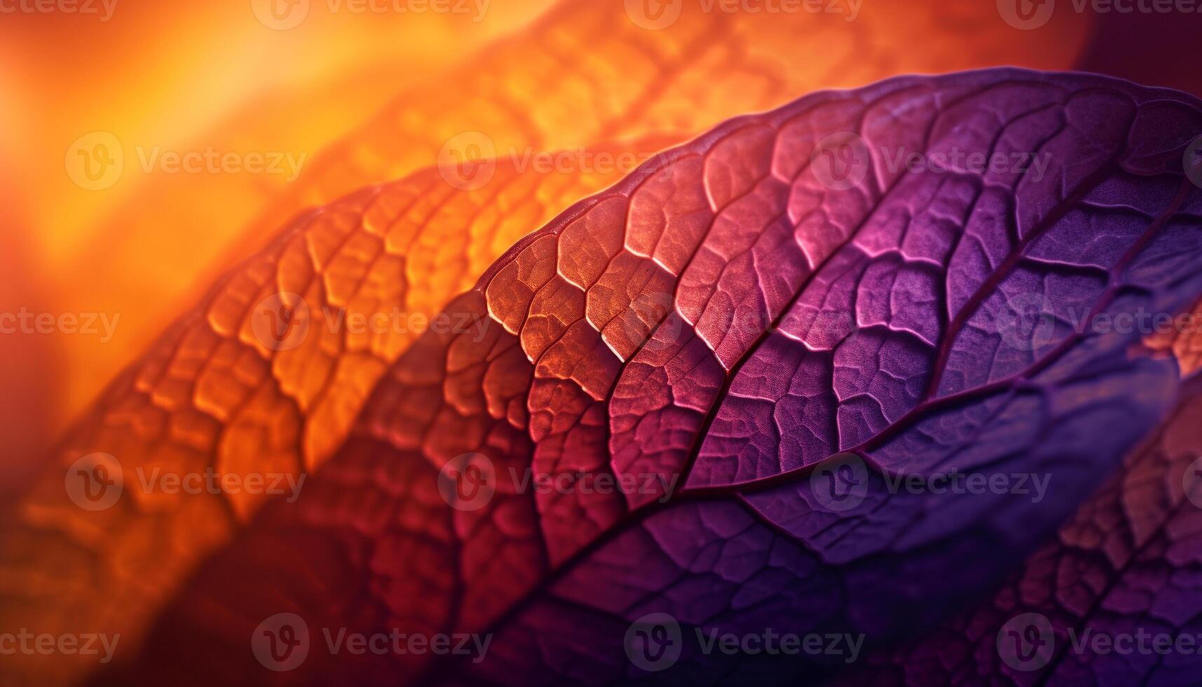 Vibrant autumn leaf shows nature organic beauty generated by AI photo