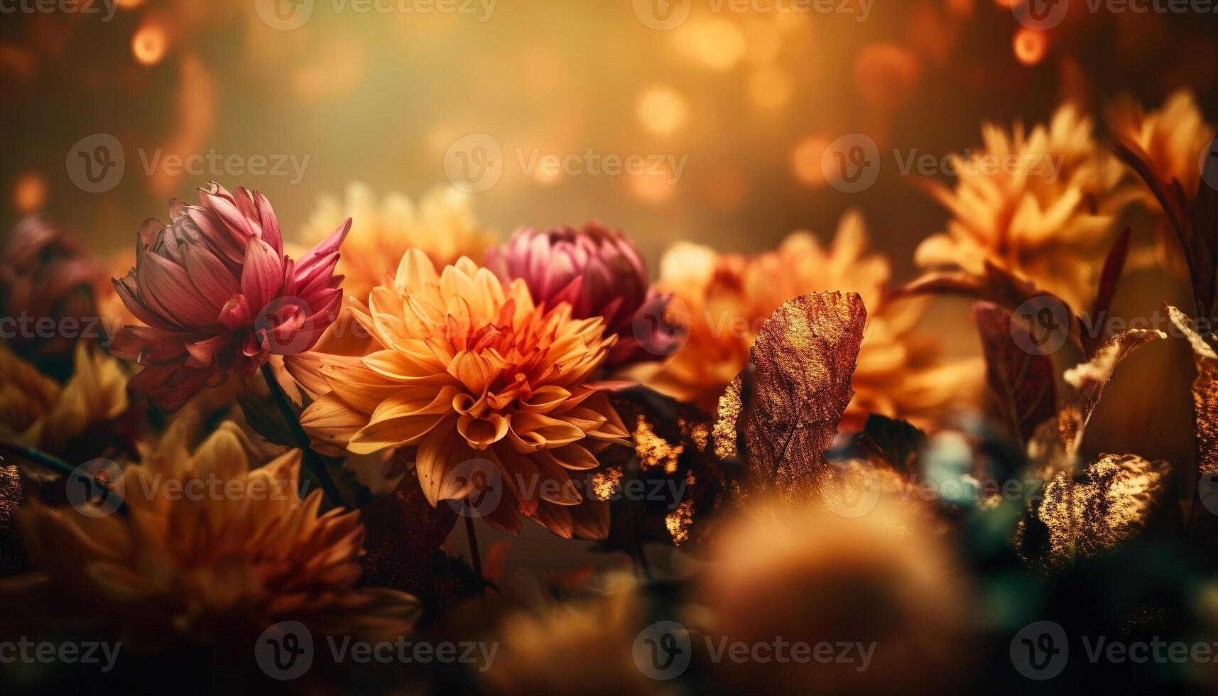 Vibrant wildflower bouquet in summer meadow generated by AI photo