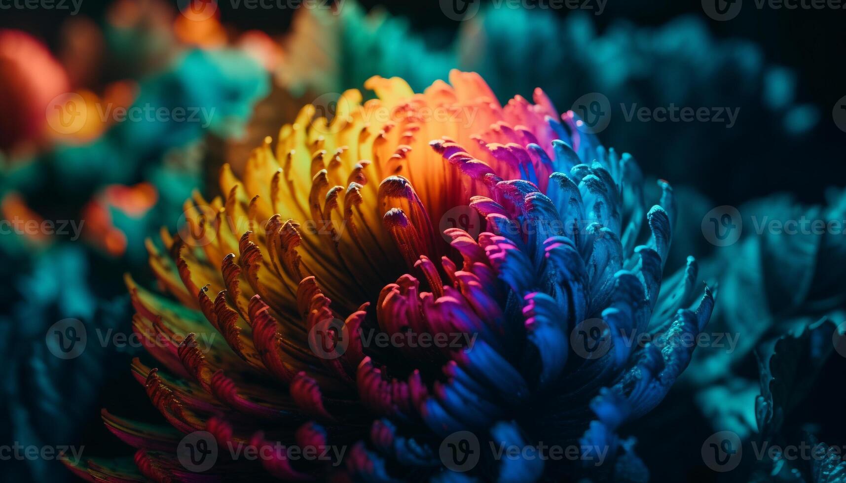 Vibrant beauty in nature multi colored bouquet generated by AI photo