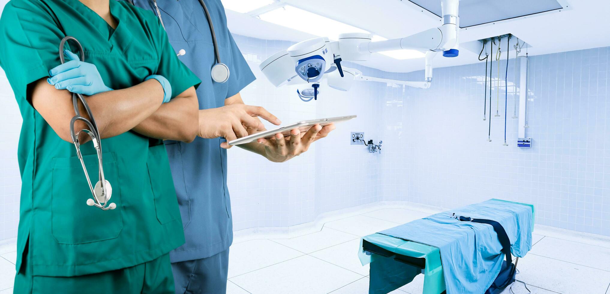 operating room in the hospital concept background image photo