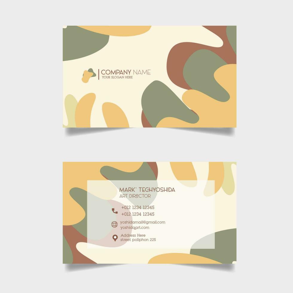 Business card design template vector