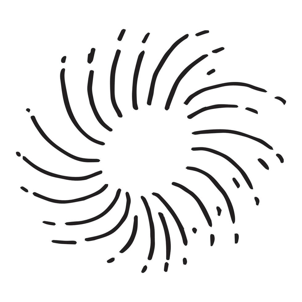 hand drawn doodle starburst, sunburst. doodle design element. vector illustration