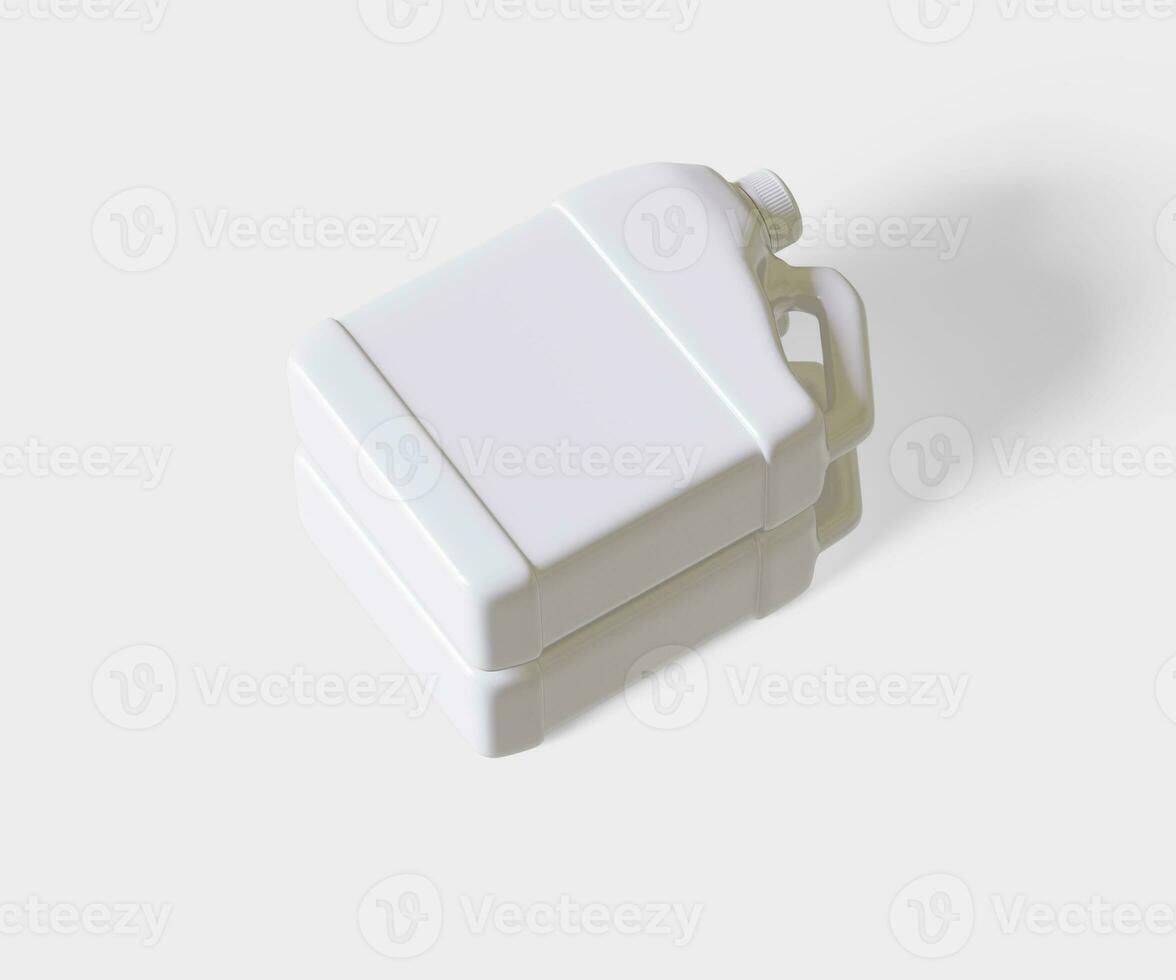 Container jerry can white color photo
