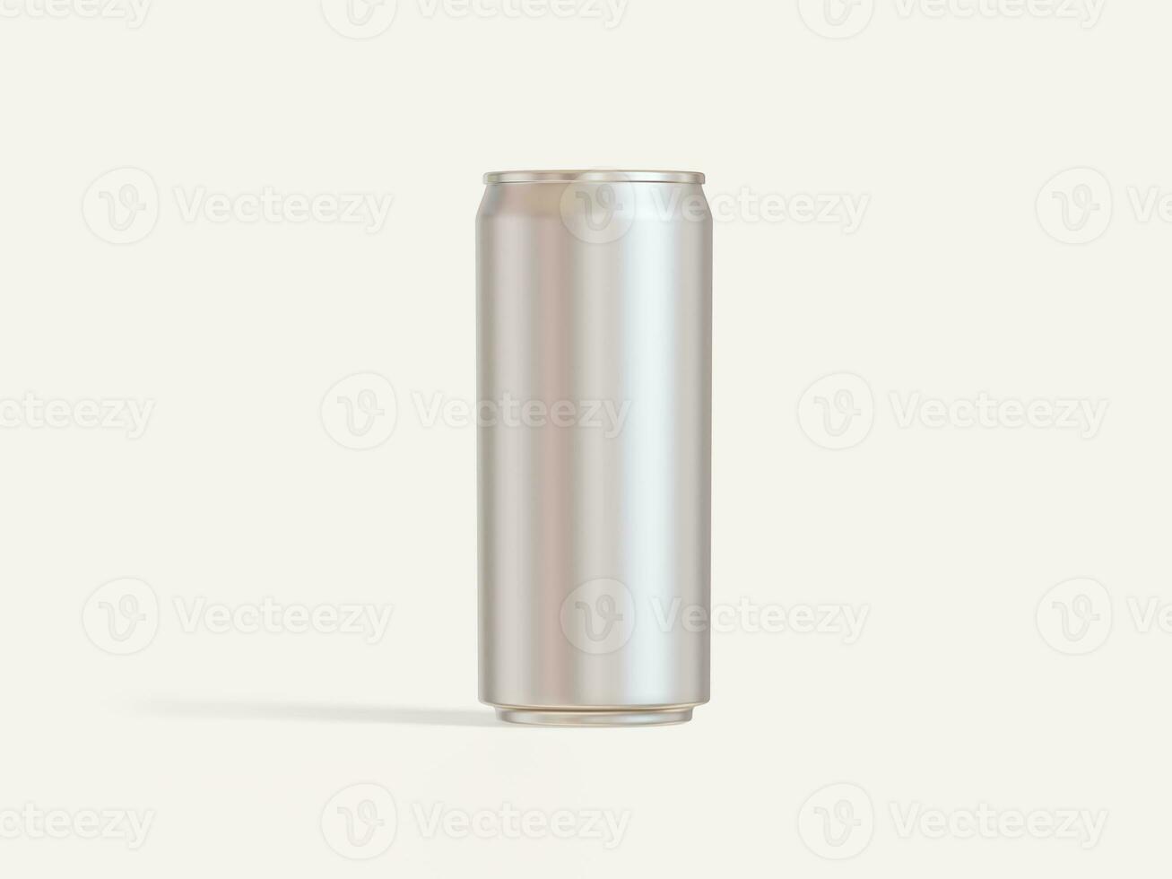 Soft drink or soda can white color and realistic textures photo