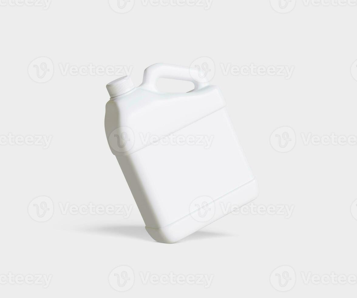 Container jerry can white color photo