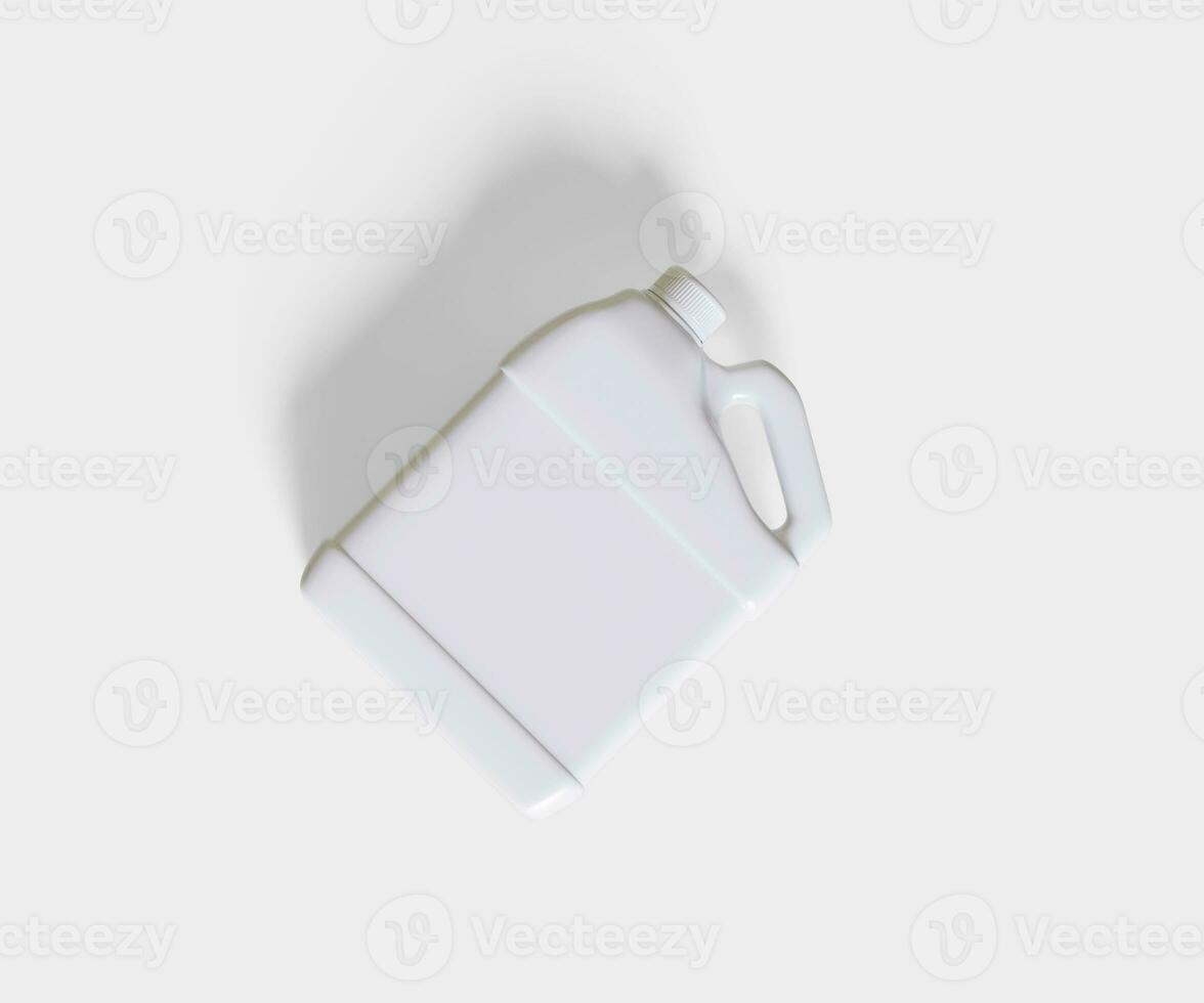 Container jerry can white color photo