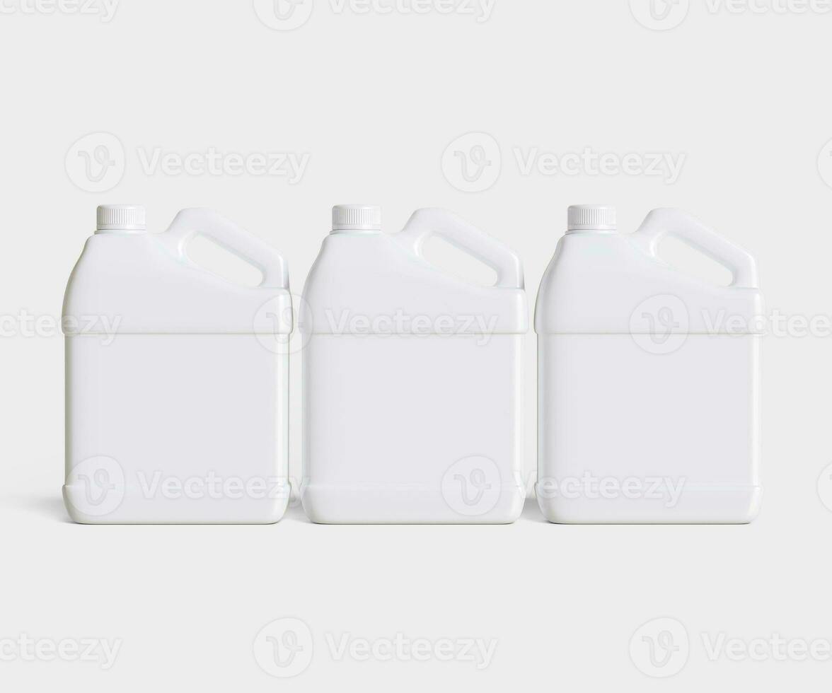 Container jerry can white color photo