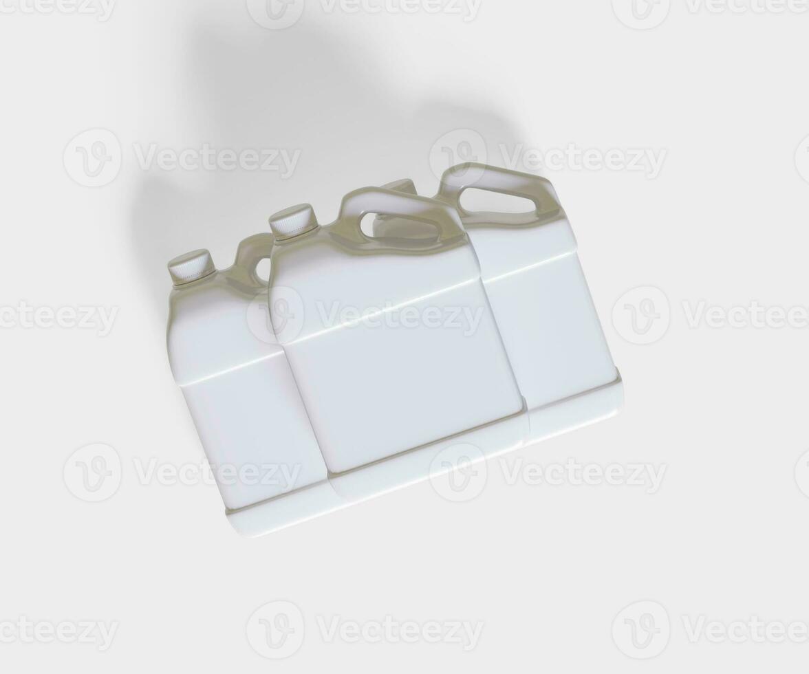 Container jerry can white color photo
