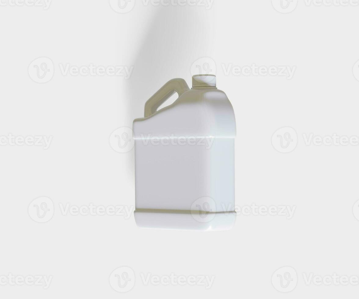 Container jerry can white color photo