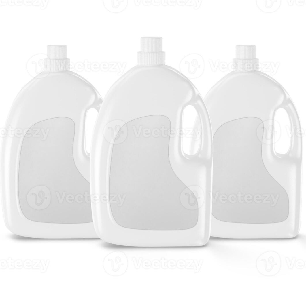 el plastico detergente botella blanco color y realista texturas foto