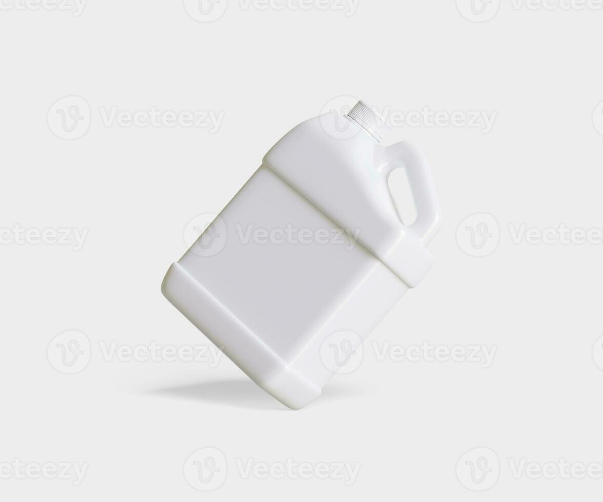 Container jerry can white color photo